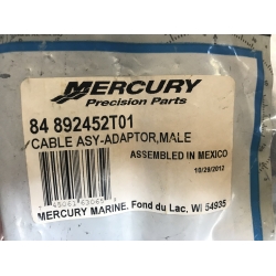 Mercury Mercruiser Quicksilver Male to Male Cable Adapter Assembly 84 892452T01