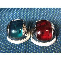 Lampy nawigacyjne Maxi 20 wykonane z polerowanej na lustro stali nierdzewnej AISI316