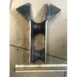 Rolki z nierdzewną prowadnicą do kotwicy